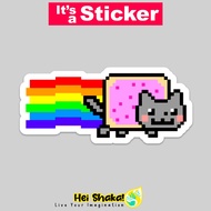 Nyan Cat Stickers, Cute Cat Stickers, Waterproof Vinyl Material