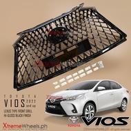 Toyota Vios XE XLE E G GR-S 2021-2025 Lexus Type Hi Glossy Black Front Bumper Grill / Grille ( Vios 