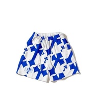 Casual Shorts Undrafted "ROYAL INRI" Mesh Men Short (Blue) Preppy Style Sports Shorts 2026 New Youth