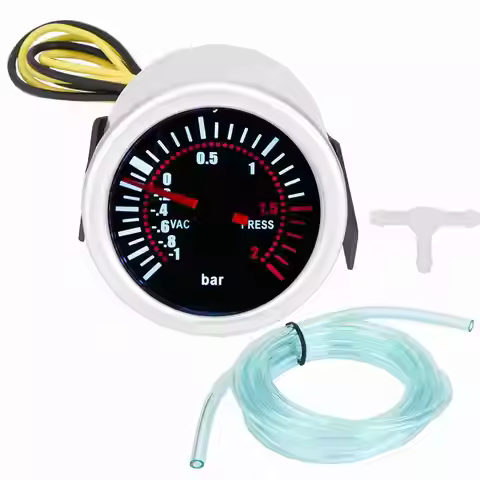 Boost Gauge Meter PSI Gauge 2" Car Universal 12V LED Digital Turbo Boost PSI Gauge Meter LED Digital