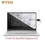 Q75vmsxzrzp หน้าจอแล็ปท็อปขนาด14นิ้วกระจกนิรภัยฟิล์มป้องกันสำหรับ Asus ROG Zephyrus ปกป้องหน้าจอ G14