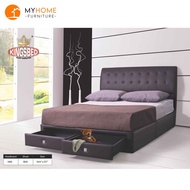 [Bulky] PU Leather Bedframe/ Divan Bed with 2 Drawers (Pre-Order) FREE DELIVERY AND INSTALLATION