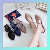 Two ways wearing wedges Jelly shoe(5 colour)