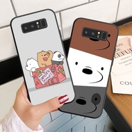 Casing For Samsung Galaxy Note 8 9 10 Lite Plus Soft Silicoen Phone Case Cover Three Naked Bears
