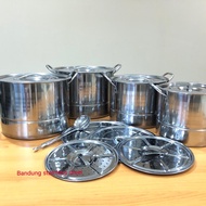 Steamer pot Steamer set 4 in 1 4 pcs stainless steel 24-30cm stock pot