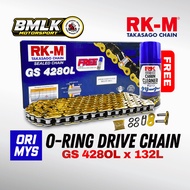 RK-M Standard O-Ring Drive Chain Ori Malaysia GS 428OL x 132L