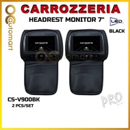 Carrozzeria CZ-V900 7 inch LCD Color LED Headrest Monitor With Universal Mounting Pillow 2 pcs (Blac