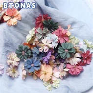 BTONAS 50PCS Artificial Daisy Flower Head Scrapbooking Gift 4.5CM Home Decor