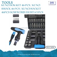 SOK key ket 46 pcs / Shock Key 46 pcs / Socket Key 46Pcs Screwdriver bit 63 pcs