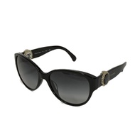 香奈兒 (CHANEL) Coco Mark 蝴蝶形眼鏡，飾有 CC 標誌，醋酸纖維黑色太陽眼鏡 5192A c.622/3C