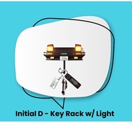 Initial D Key Rack w/ Light TRUENO Car Key Holder Pendant Black