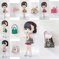 [Just Bag, Doll Not Included] 1/6 Blythe ob24 Crossbody Bag Fashion Barbie Salon Bag Pink Crossbody 