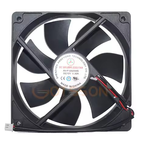 new for AV-F12025MS DC 12V 0.3A 12CM cooling fan 120mm 120*120*25mm for Power box cooling fan 1600 r