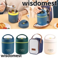 WISDOMEST Thermal Lunch Box for Student Kids Vacuum Airtight Insulated Lunch Bag