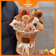 Capybara Plush Bouquet Plushie Flower Doll Toys Graduation Bouquet Birthday Valentine Gifts