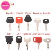Cheesenm 10 key Machinery Master key Set For Kubota Komatsu Kobelco Machinery Digger SG
