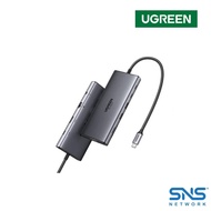 UGREEN 11IN1 USB-C To HDMI,VGA,2×USB-C,2×USB-A,RJ45,SD/TF,3.5MM+PD100W UG-CM639-45520