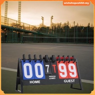 [WishshopeehhhMY] Flip Scoreboard, Scoreboard Flipper Sturdy Lightweight Score Flipper Scorekeeper