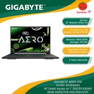 GIGABYTE Aero X16 1VH93-MY894AH Gaming Laptop - 16" WQXGA IPS 165Hz/Ryzen Ai 7 350/16GB DDR5/1TB SSD