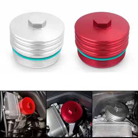 Fit Aluminum Oil Filter Cap for BMW Models with For N20 N51 N52 N53 N54 and For N55 Compatible with 