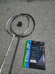 Raket badminton Yonex zz-force 2 30lbs siap pakai