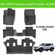 For 2024 Land Cruiser LC250 TPE Car Floor Mat/Rear Trunk Mat