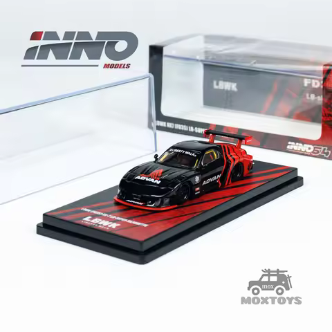 INNO 1:64 LBWK RX7 (FD3S) LB-SUPER SILHOUETTE ADVAN LIVERY Diecast Model Car