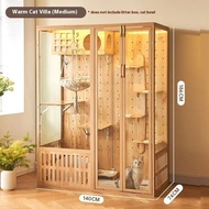 กรงแมว กรงวิลล่าในร่มขนาดใหญ่ Panoramic Glass Cat House