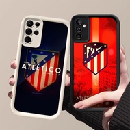 MK-6 Atletico Madrid Soft Silicone for Samsung A55 A54 M15 S25 S24 S21 FE Ultra