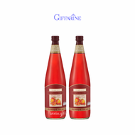 น้ำทับทิม กิฟฟารีน น้ำผลไม้ วิตามินซี สูตรเข้มข้นแท้ 100% Pomegranate Juice ขวดใหญ๋ 700 มล. 3 ขวด ฟร