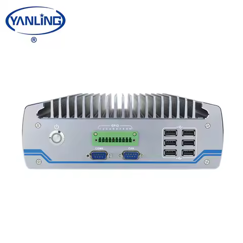 Intel Desktop CPU I3 I5 I7 Fanless Industrial Computer 2 LAN & 6 COM For Automation Embedded Compute