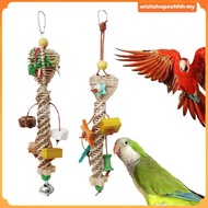 [WishshopeehhhMY] Bird Chewing Toy Training Chew Shredding Toy for Budgie Cockatiels Lovebird
