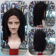 Rambut Palsu Pria Model Gimbal /Wig Cowok /Wig Keriting /Frontlacewig