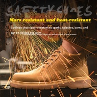 THY Steel Toe Safety Shoes Steel Toe-proof Anti-smashing Anti-piercing Safety Shoes Boots For Men