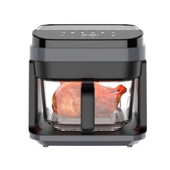High Quality Home Kitchen Non Toxic Air Fryer Glass Bowl Oilless 5.5L Air Fryer Digital Touch Glass 