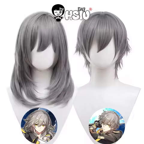 Trailblazer Cosplay Wig Fiber synthetic wig Honkai Star Rail Cosplay Wig「HSIU 」Silver gray Stelle Co