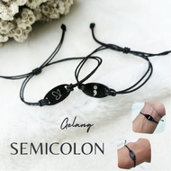 Healing Semicolon and Butterfly Bracelets – Hope Symbol Accessories Koma Dot Bracelets