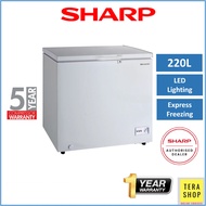 【FREE SHIPPING】Sharp SJC218 Chest Freezer 220L Peti Beku