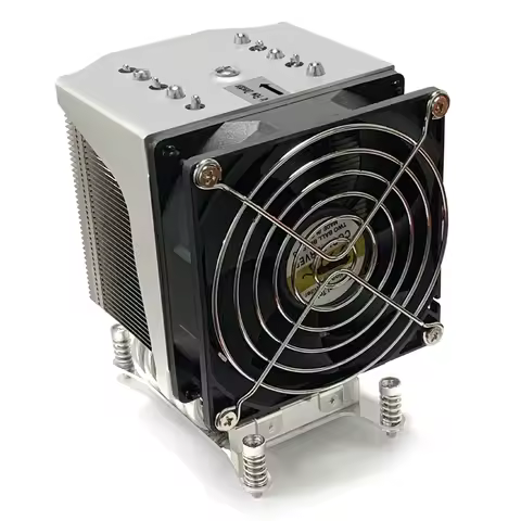 4U Server CPU Radiator 5 Heatpipes For AMD SP3 TR4 Intel Xeon LGA 2011 2066 Socket PWM Two Ball Bear