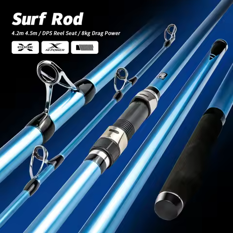 Factory Sea 4.2m Surf Casting Carbon Fiber Beach Fishing Rod 14ft 15ft Surf Spinning Fishing Rods 3