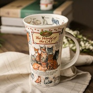 British European Style DUNOON Porcelain Cup Denon Bone China Tea Cup Mug Office Water Cup Household 