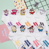 Korean Socks Crayon Shin-Chan Three-Dimensional English Letter Shin @