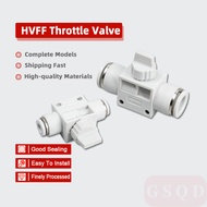 For Pipe OD 4 6 8 10 12mm Hose Adapter HVFF tube On/off valve Pneumatic Air Fittings Quick Connector