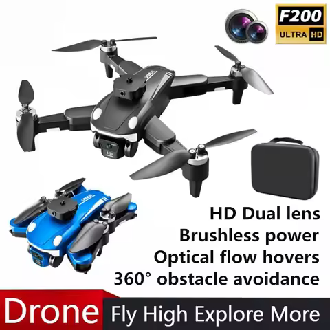 F200 MAX Drone Brushless Professional HD Aerial Photography Wide Angle 4K Dual Camera WIFI FPV Folda