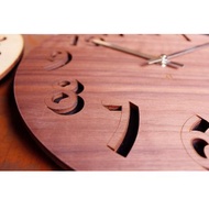 日本 yamato japan BLOCK手作木製立體感壁掛時鐘 共四種可選