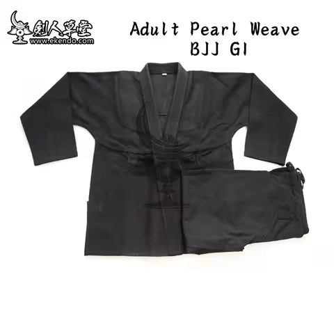-IKENDO.NET-BJJ005- Adult Pearl weave BJJ GI-Brazilian jiu-jitsu uniforms Gi for adults 450g Pearl w