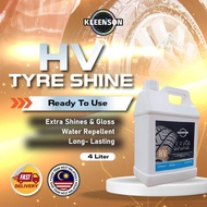 【Kleenson】Tyre Shine HV (4L)  | Tyre Wax | Wet Gloss | Tyre Protection | Orange Cream