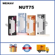 WEIKAV NUT75 Wireless Keyboard 75% 8K RGB Aluminum Alloy Wireless Mechanical Keyboard