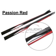 SAMURAI-LIPS 2 Tone Universal 2.0/2.2 Meter Side Skirt Bumper Rocker Splitters Diffuser Blade PERODU