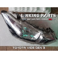 Toyota Vios Gen 3 Headlight / Headlamp Bulb Type for 2013 - 2018 Models
